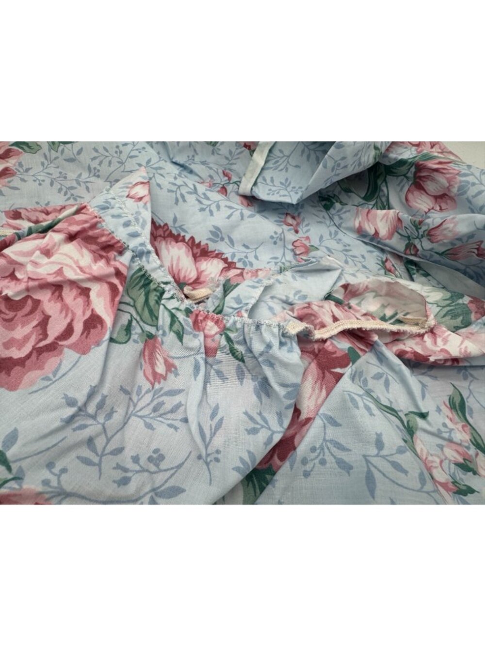 Vintage Cannon No Iron Percale 100% Cotton Queen Sheet & Pillowcase Bedding - Picture 5 of 7